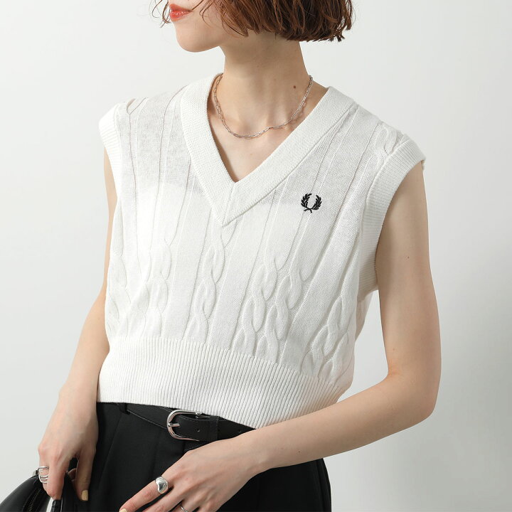 PERNA」 ベスト FREE ホワイト レディース 楽天市場】FRED PERRY 