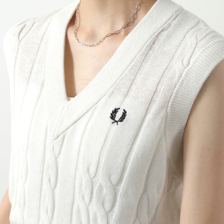 楽天市場】FRED PERRY フレッドペリー ベスト CABLE KNIT TANK K9110 