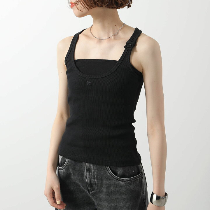 楽天市場】Courreges クレージュ タンクトップ BUCKLE 90S RIB 