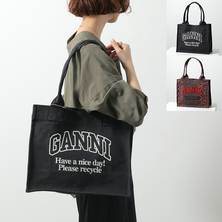 楽天市場】GANNI ガニー トートバッグ LARGE EASY SHOPPER A6629 A6647 