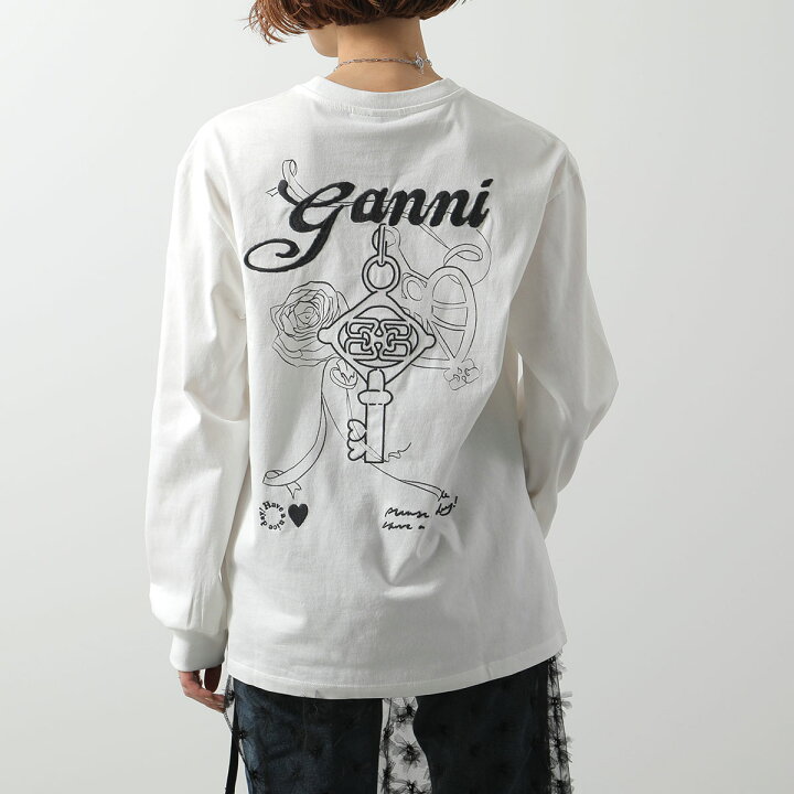 楽天市場】【10/9-9:59迄10％OFFクーポン対象】GANNI ガニー 長袖 T  