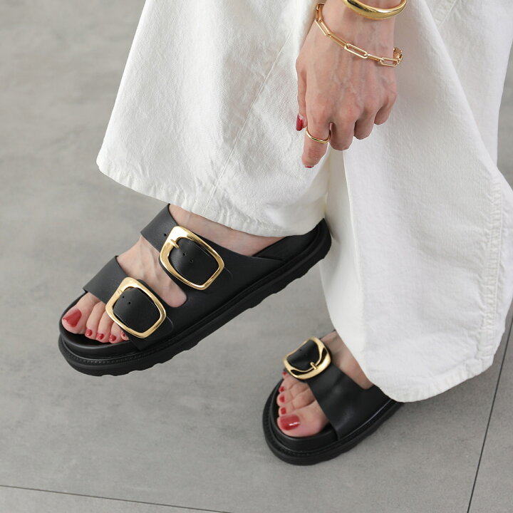 楽天市場】CAMINANDO カミナンド サンダル BIG DOUBLE BUCKLE SANDALS 
