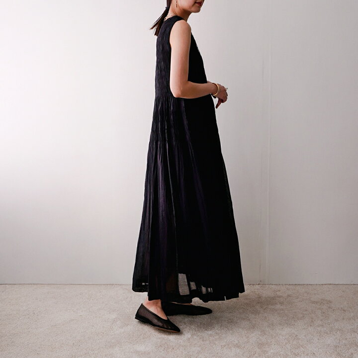 楽天市場】ne Quittez pas ヌキテパ ワンピース Cotton Voile Shirring  