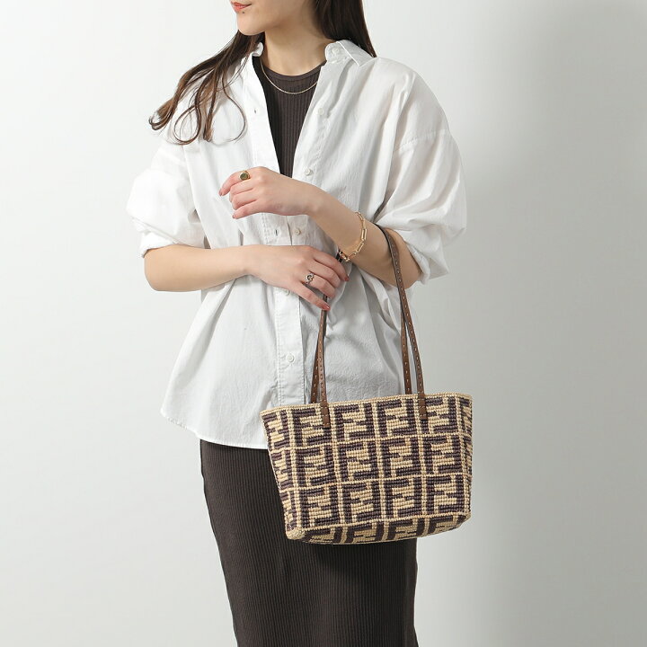 楽天市場】FENDI フェンディ トートバッグ ROLL SMALL ロール スモール 