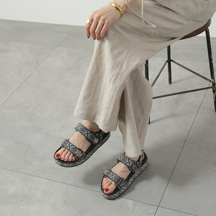 楽天市場】 TORY BURCH トリーバーチ サンダル T MONOGRAM KIRA SPORT 