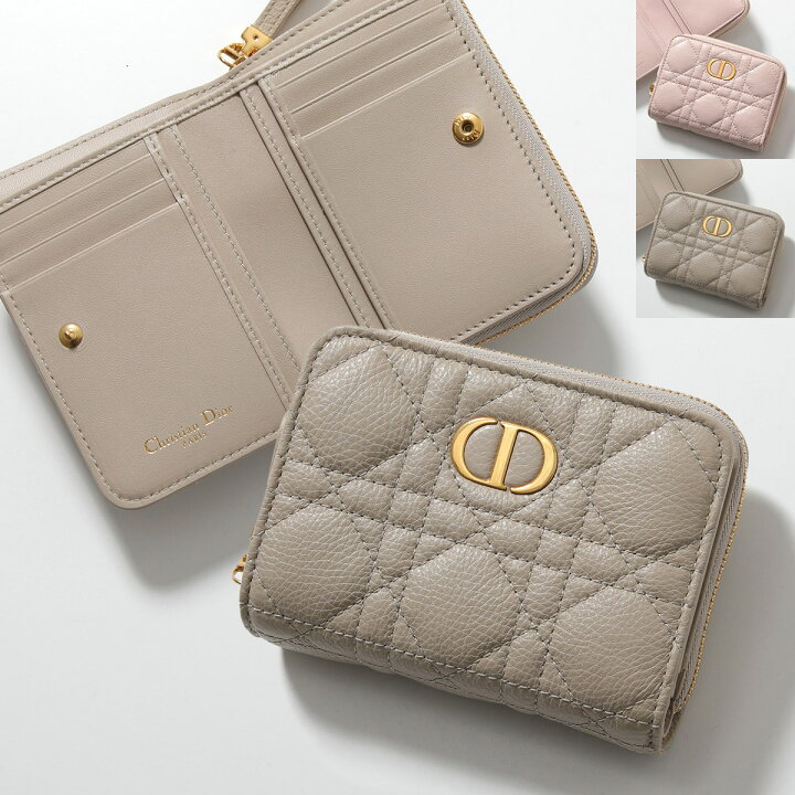 楽天市場】Dior ディオール 二つ折り財布 Dior Caro Scarlet カロ  