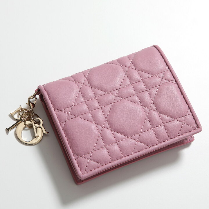 楽天市場】Dior ディオール 二つ折り財布 S0178ONMJ LADY DIOR MEDIUM 