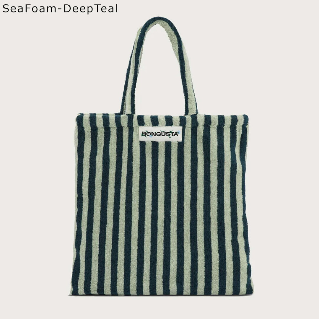 BONGUSTA ボングスタ トートバッグ NARAM TOTEBAG ナラム レディース ストライプ コットン ロゴ タオル地 鞄 カラー9色 - メイン画像 11