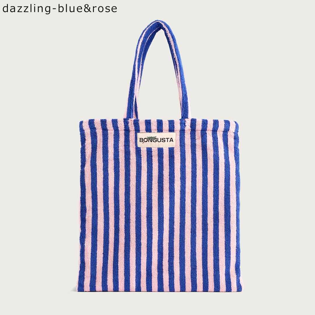BONGUSTA ボングスタ トートバッグ NARAM TOTEBAG ナラム レディース ストライプ コットン ロゴ タオル地 鞄 カラー9色 - メイン画像 15
