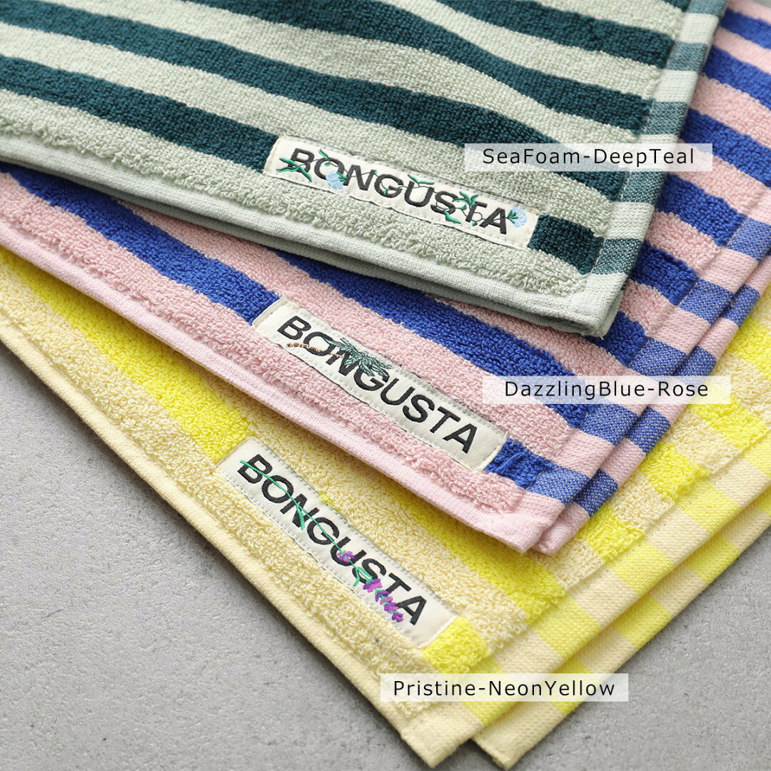 BONGUSTA ボングスタ トートバッグ NARAM TOTEBAG ナラム レディース ストライプ コットン ロゴ タオル地 鞄 カラー9色 - メイン画像 18