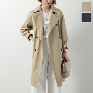 MAX MARA Studio マックスマーラ ステュディオ トレンチコート EBRIEN エブリエン レディース スプリングコート ダブルブレスト ベルテッドカフス ベルト付き ミドル丈 カラー2色