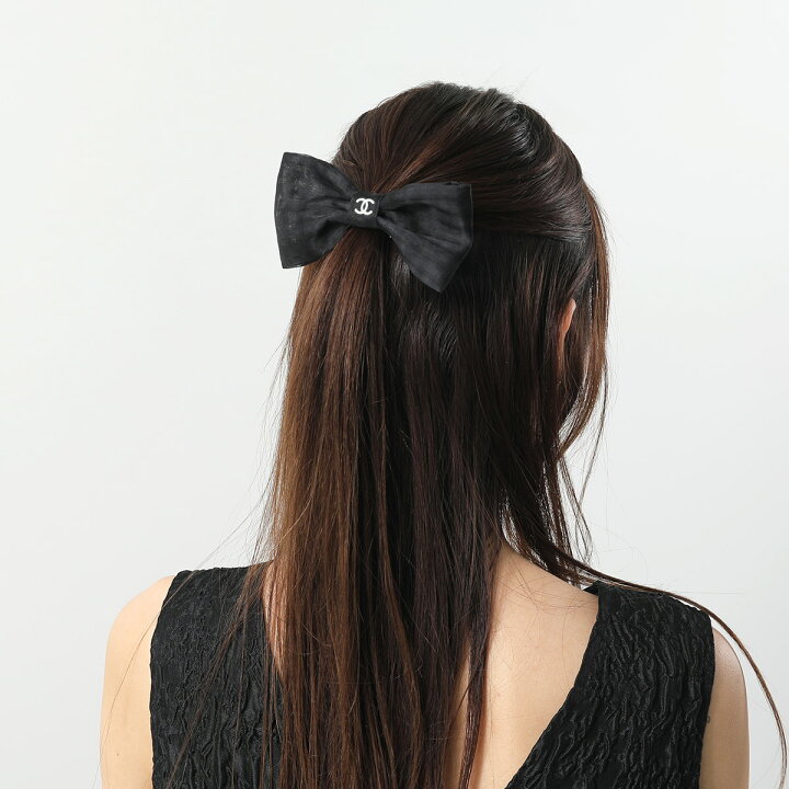 楽天市場】CHANEL シャネル ボウ バレッタ AAB048 B20489 レディース  