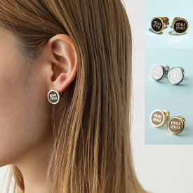 MIUMIU ミュウミュウ ピアス 5JO912 2F6T レディース ロゴ エナメルメタル アクセサリー カラー12色