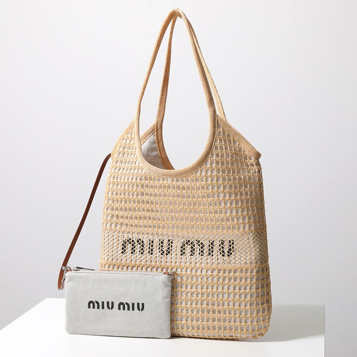 楽天市場】MIUMIU ミュウミュウ トートバッグ 5BG231 ADO5 レディース 