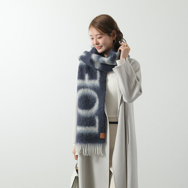楽天市場】LOEWE ロエベ マフラー F811257X03 メンズ モヘア ウール  