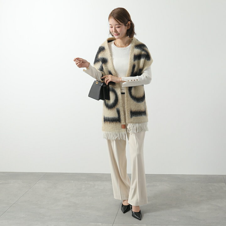 楽天市場】 LOEWE ロエベ マフラー F811257X03 メンズ モヘア ウール 