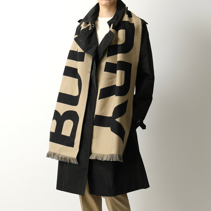 BURBERRY バーバリー 8025583 ロゴ ウール ストール スカーフ マフラー ARCHIVE-BEIGE レディース | インポートセレクト musee