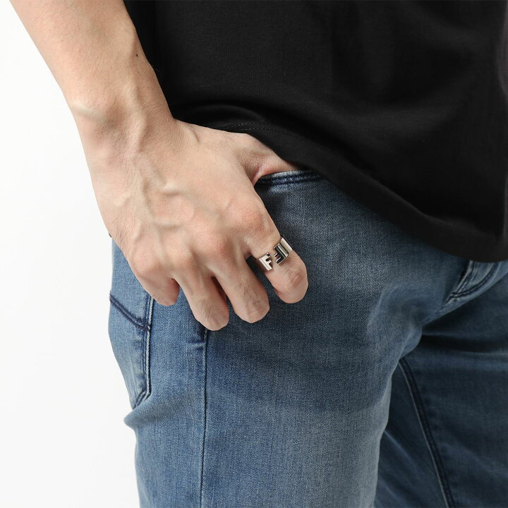 楽天市場】FENDI フェンディ リング ANELLO FF 7AJ193 B08 メンズ 指輪 