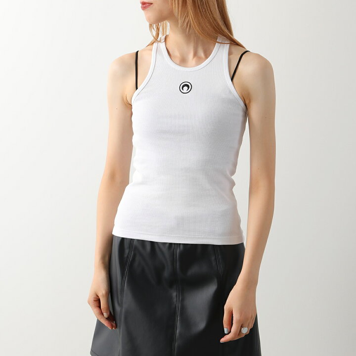 楽天市場】Marine Serre マリーン セル タンクトップ MOON LOGO RIBBED  