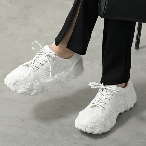 MAISON MAVERICK PRESENTS ] }[xbN Xj[J[ Bumpy Sole Lace Sneaker MS2497 fB[X [Jbg [X  V[Y C WHITE