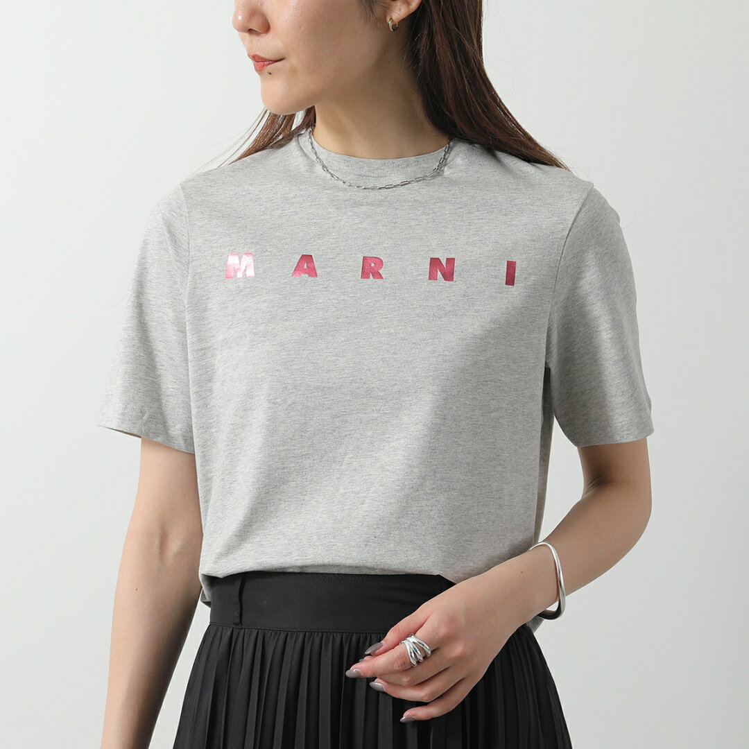 MARNI KIDS マルニ キッズ Tシャツ M01317 M00HZ レディース ガールズ 半袖 カットソー ロゴT クルーネック コットン カラー4色 M01317M00HZ0M803 - メイン画像 10