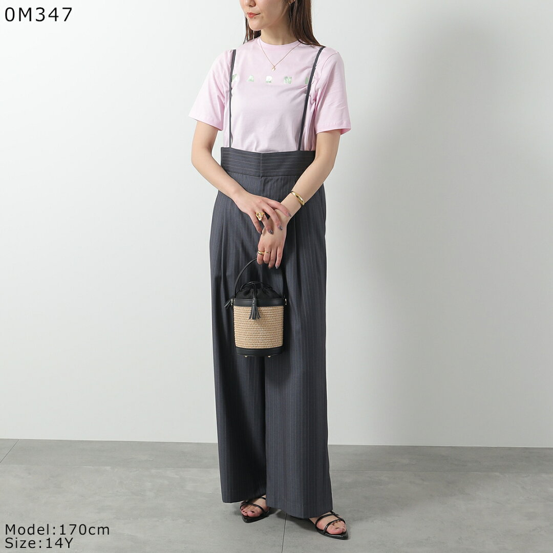 MARNI KIDS マルニ キッズ Tシャツ M01317 M00HZ レディース ガールズ 半袖 カットソー ロゴT クルーネック コットン カラー4色 M01317M00HZ0M803 - メイン画像 12