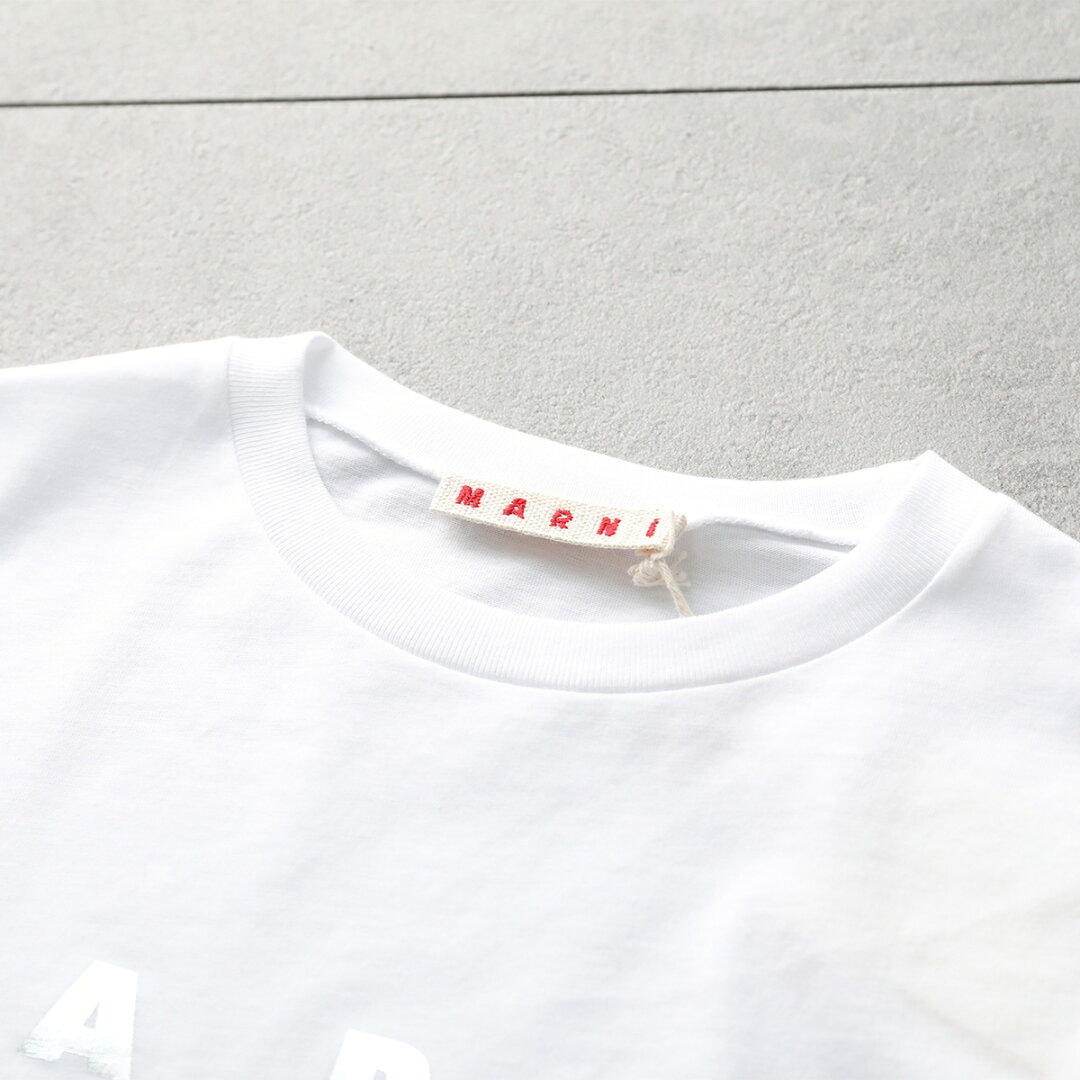MARNI KIDS マルニ キッズ Tシャツ M01317 M00HZ レディース ガールズ 半袖 カットソー ロゴT クルーネック コットン カラー4色 M01317M00HZ0M803 - メイン画像 18