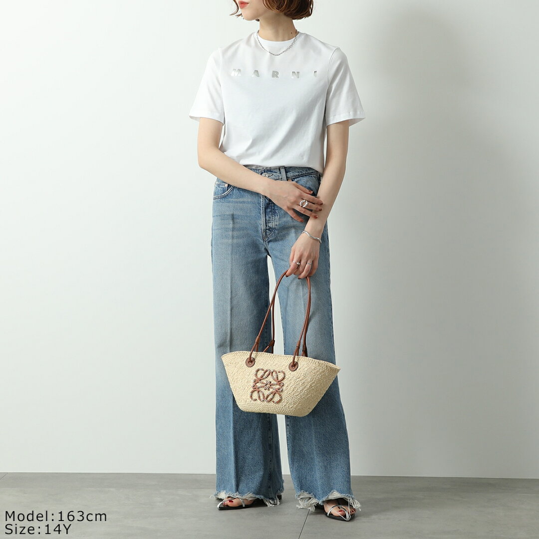 MARNI KIDS マルニ キッズ Tシャツ M01317 M00HZ レディース ガールズ 半袖 カットソー ロゴT クルーネック コットン カラー4色 M01317M00HZ0M803 - メイン画像 3