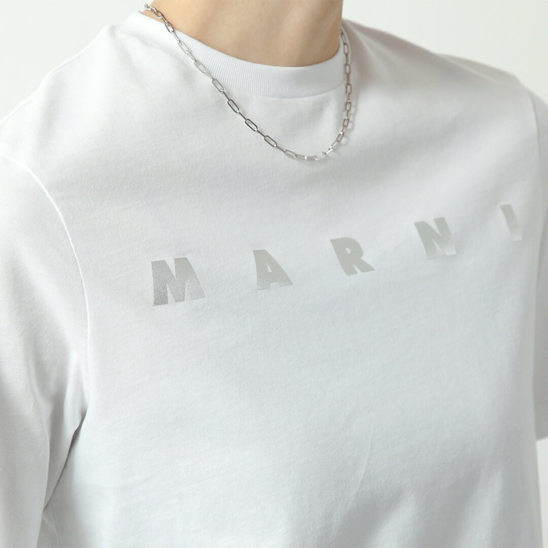 MARNI KIDS マルニ キッズ Tシャツ M01317 M00HZ レディース ガールズ 半袖 カットソー ロゴT クルーネック コットン カラー4色 M01317M00HZ0M803 - メイン画像 5