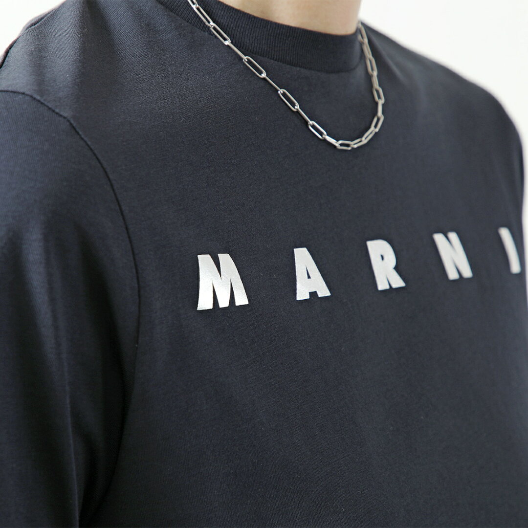 MARNI KIDS マルニ キッズ Tシャツ M01317 M00HZ レディース ガールズ 半袖 カットソー ロゴT クルーネック コットン カラー4色 M01317M00HZ0M803 - メイン画像 8