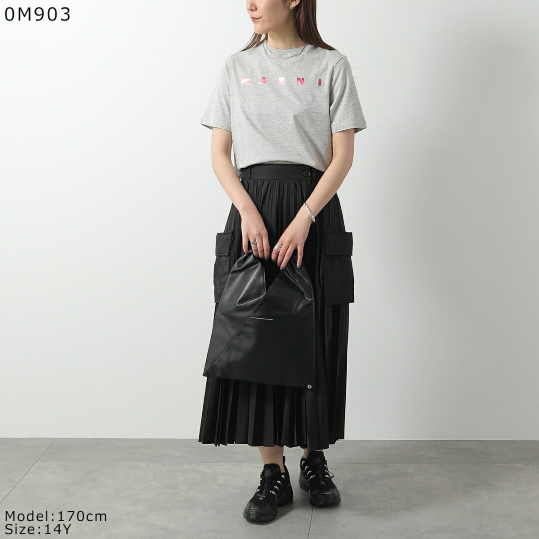 MARNI KIDS マルニ キッズ Tシャツ M01317 M00HZ レディース ガールズ 半袖 カットソー ロゴT クルーネック コットン カラー4色 M01317M00HZ0M803 - メイン画像 9