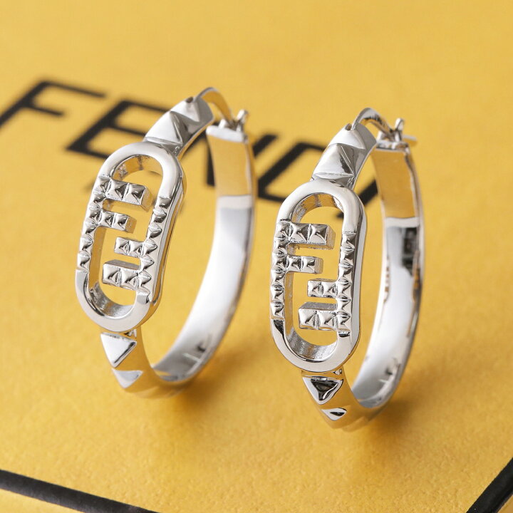 楽天市場】FENDI フェンディ ピアス O LOCK オーロック 8AK345 B08 