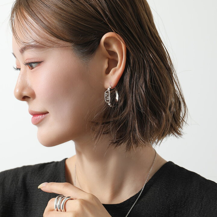 楽天市場】FENDI フェンディ ピアス O LOCK オーロック 8AK345 B08 