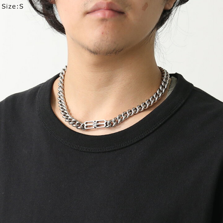 楽天市場】BALENCIAGA バレンシアガ ネックレス BB ICON 723052 TZ99I 