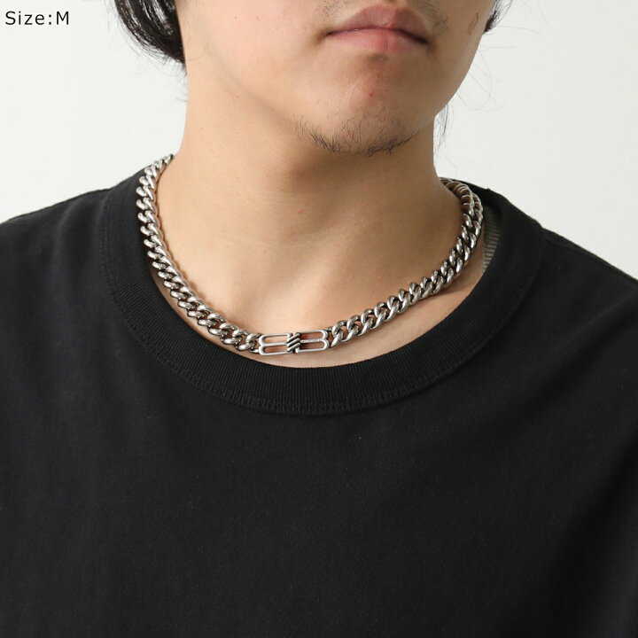 楽天市場】BALENCIAGA バレンシアガ ネックレス BB ICON 723052 TZ99I 