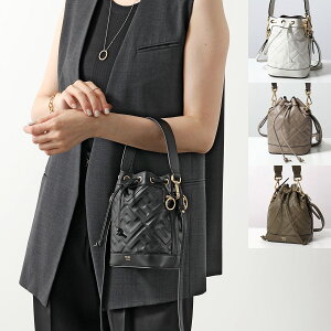 FENDI �t�F���f�B �V�����_�[�o�b�O MINI MON TRESOR �~�j ���� �g���]�[�� 8BS093 ANWT ���f�B�[�X �n���h�o�b�O ���U�[ FF���S �Y�b�J�� �В� �� �J���[5�F 8BS093ANWTF0KUR