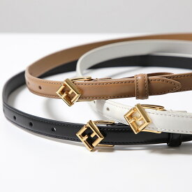 FENDI フェンディ ベルト FFダイヤモンド 1.5CM 8C0742 ANSS レディース レザー ナローベルト FFメタルロゴ カラー3色 8C0742ANSSF0KUR