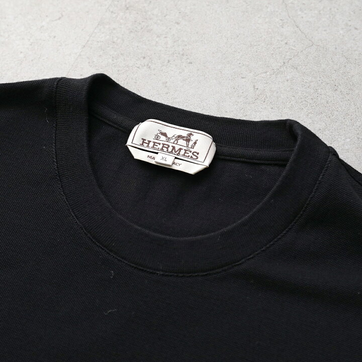 楽天市場】HERMES エルメス Tシャツ Broderie H 「H」刺繍 H072025HA 