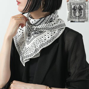 HERMES エルメス スカーフ CARRE カレH 70×70 H942669S レディース ブリッド・ガラ・バンダナ・ドット シルク ストール ギャザー フリル ロゴ ケース付き 01-HG/BLANC/NOIR