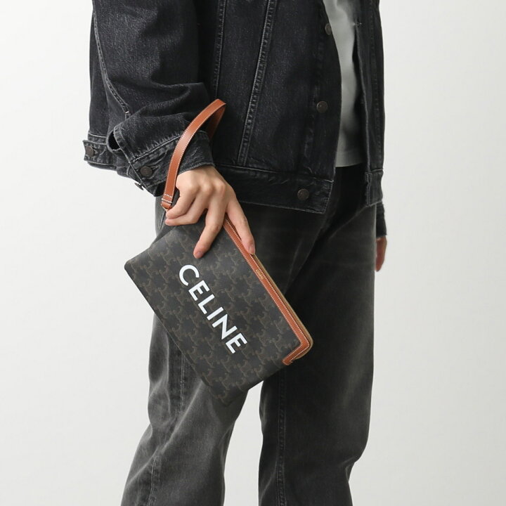 楽天市場】 CELINE セリーヌ クラッチバッグ 10J502FES.04LU 10J502BZQ 