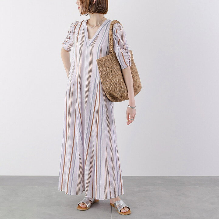 楽天市場】ne Quittez pas ヌキテパ ワンピース Cotton Voile Gather  