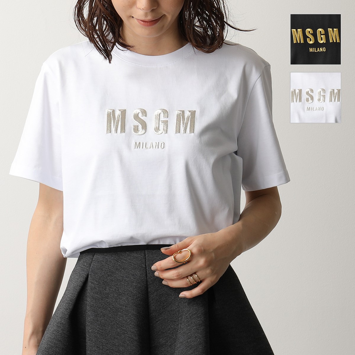 楽天市場】MSGM エムエスジーエム 2941MDM192 カラー2色 半袖 Tシャツ