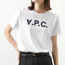 APC A.P.C. アーペーセー COBQX F26588 VPCTシャツ クルーネック 半袖 Tシャツ カットソー ロゴT DARKNAVY/ホワイト×ネイビー レディース【po_fifth】【po_jyuuu】