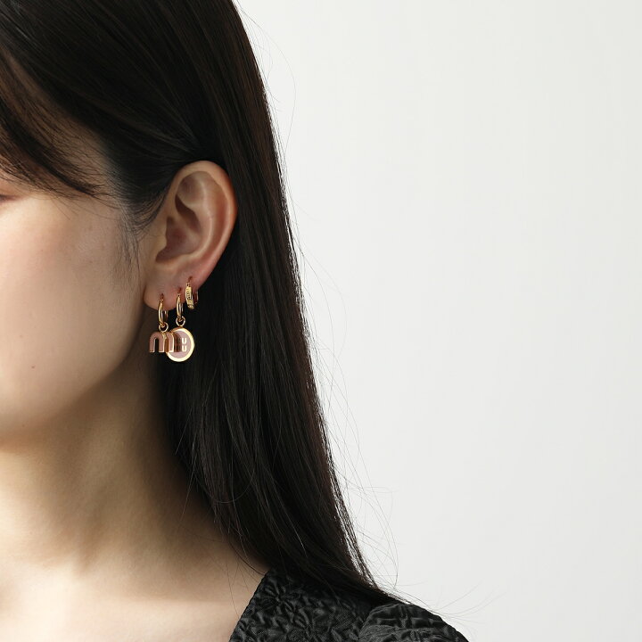 楽天市場】MIUMIU ミュウミュウ フープピアス 5IO102 2F6T レディース 