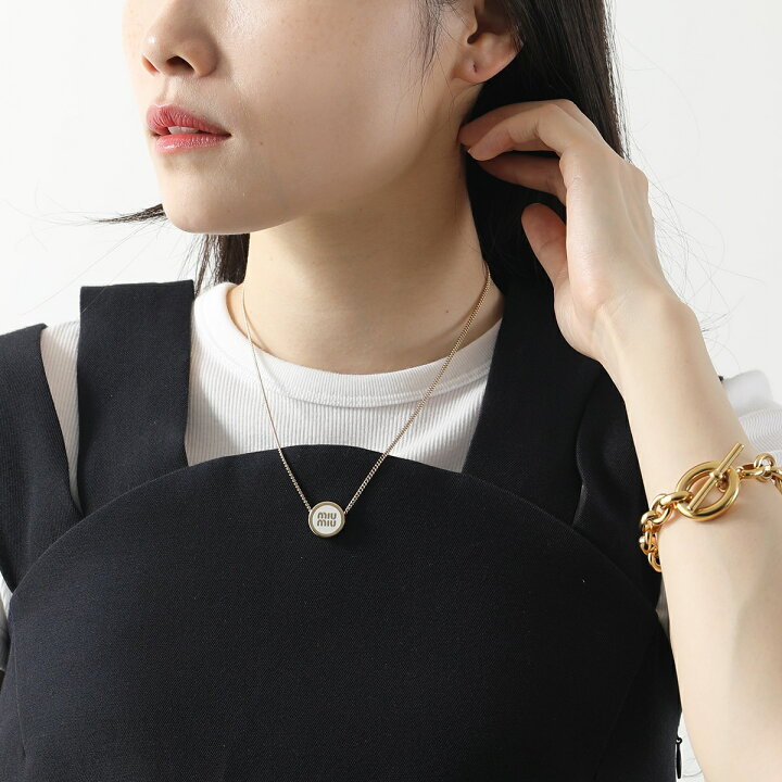 楽天市場】MIUMIU ミュウミュウ ネックレス 5IC096 2F6T レディース  