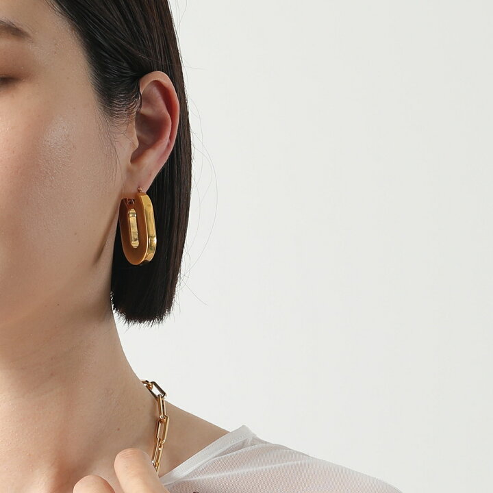 楽天市場】JIL SANDER ジルサンダー フープピアス BW3 EARRINGS 3  