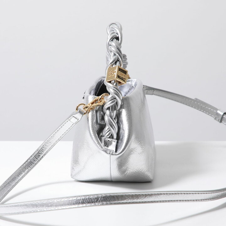 楽天市場】GANNI ガニー ショルダーバッグ Bou Bag Mini Metallic 