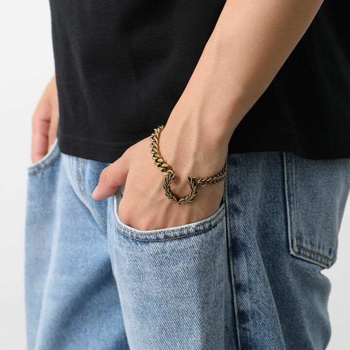 楽天市場】FRED PERRY フレッドペリー ブレスレット DBL CHUNKY LAUREL 