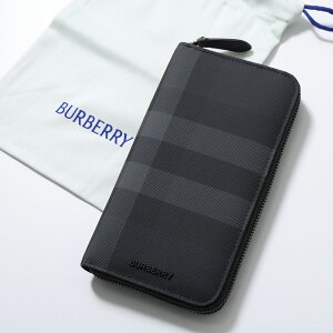 BURBERRY �o�[�o���[ ���E���h�t�@�X�i�[�����z MS LG ZIG BRT 8070254 �����Y �����h���`�F�b�N ���S A1208/CHARCOAL