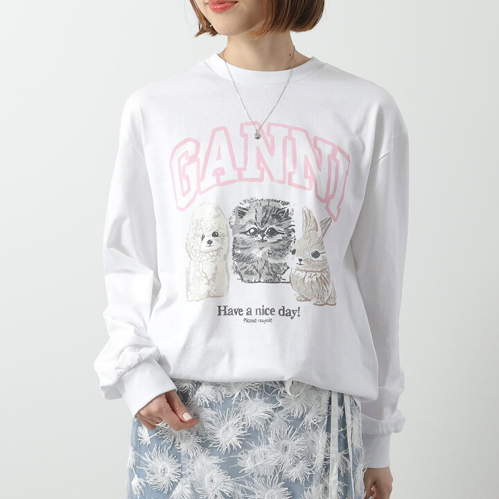 楽天市場】【15％OFFクーポン対象・6/11-1時59分迄】GANNI ガニー 長袖 